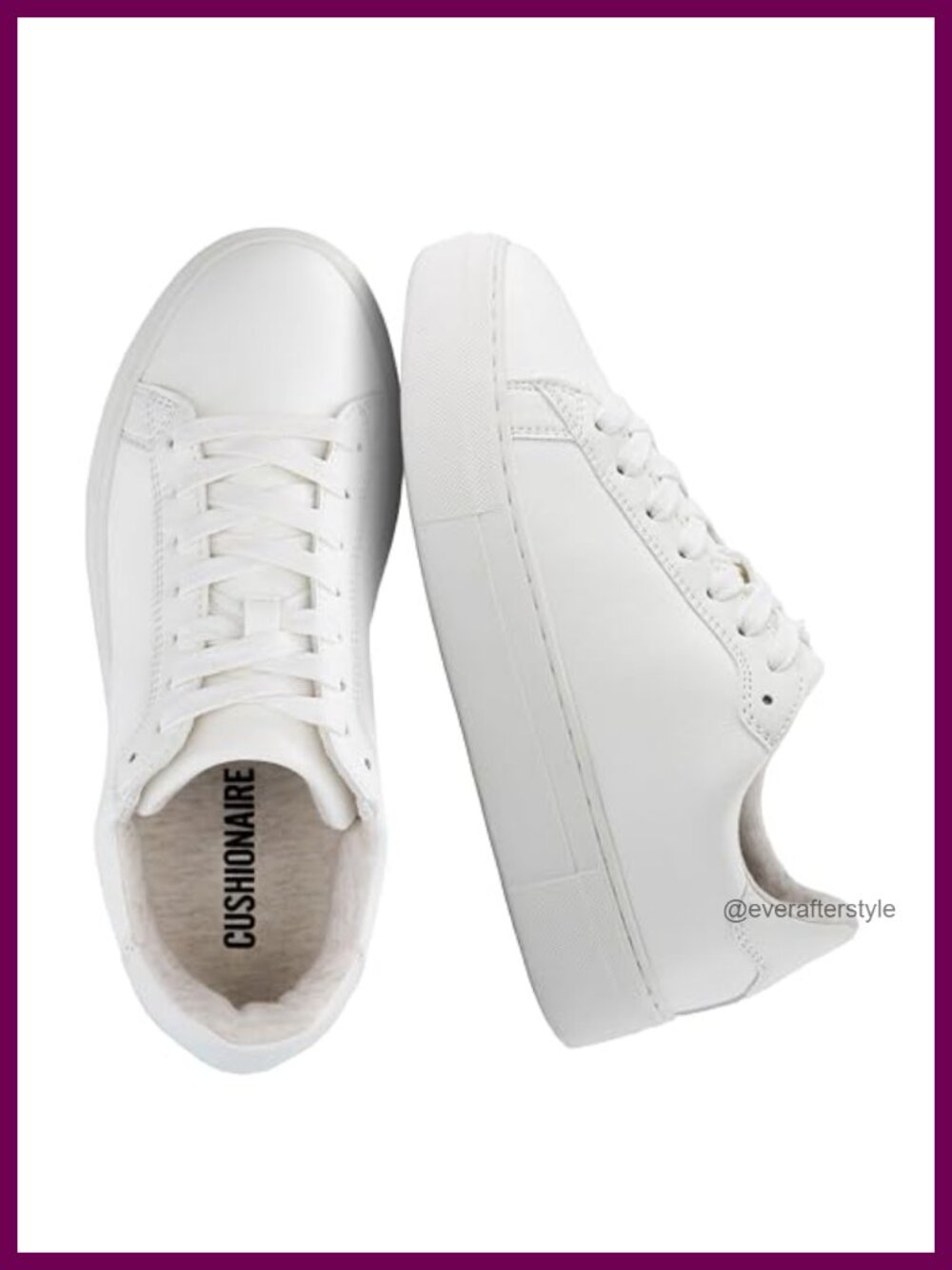 Vegan Leather Lace Up Platform Sneakers with Comfort Foam